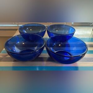 Cobalt bowl set made in Mexico